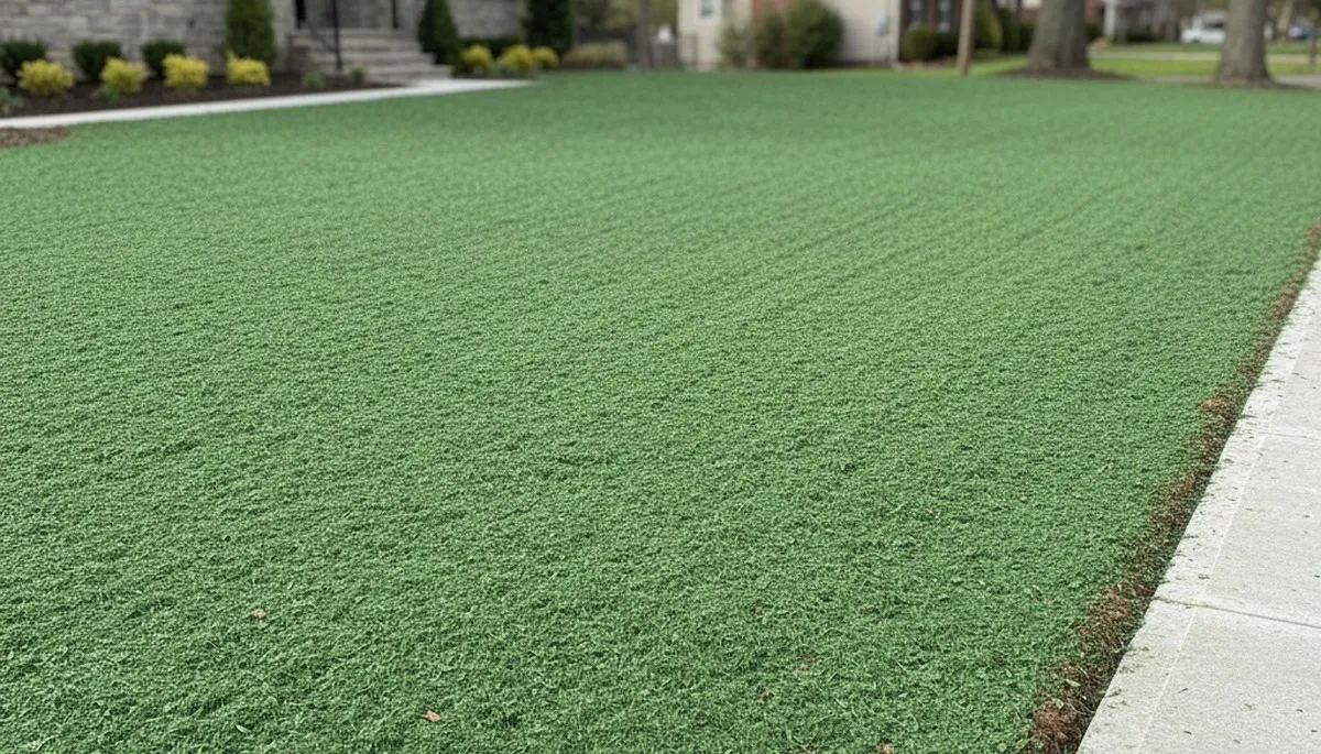 Fresh hydroseed lawn application with even green coverage by Chop Chop Landscaping in Philadelphia, PA