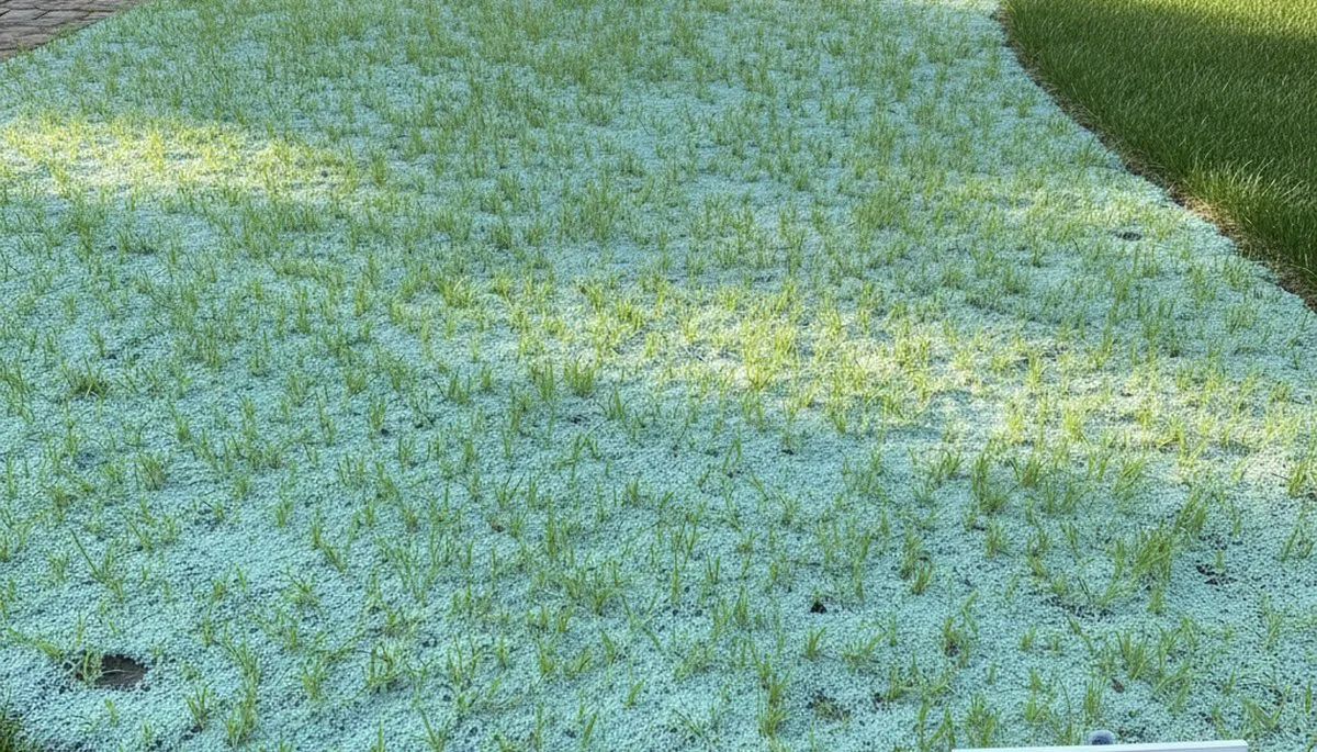 Hydroseeded lawn with vibrant new grass growth in Philadelphia, PA by Chop Chop Landscaping