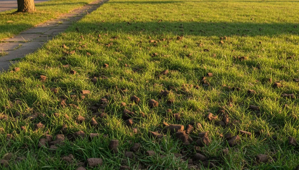 Philadelphia lawn recovering after aeration treatment with greener, denser grass by Chop Chop Landscaping