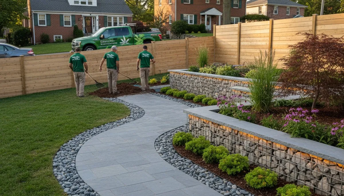 Landscaping team serving Philadelphia, PA with professional yard maintenance and outdoor care
