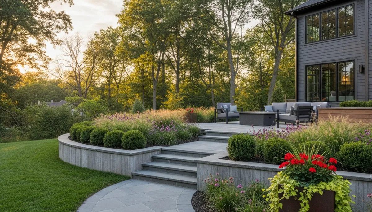 Philadelphia, PA landscaping crew providing professional lawn care and yard maintenance