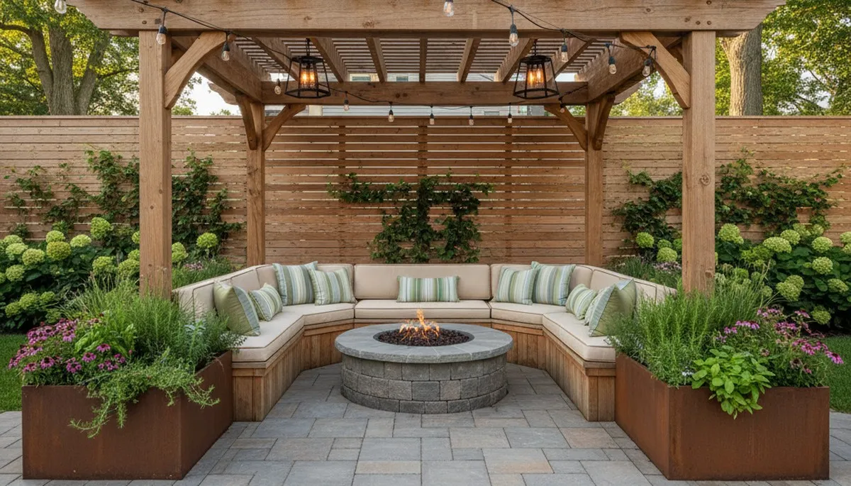Premium paver patio and outdoor living design by landscapers in Collingswood, NJ near Philadelphia, PA